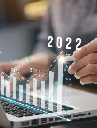 Empresário planeja crescimento dos negócios e financeiros, aumento de indicadores positivos no ano de 2022 para aumentar o crescimento dos negócios